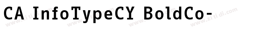 CA InfoTypeCY BoldCo字体转换